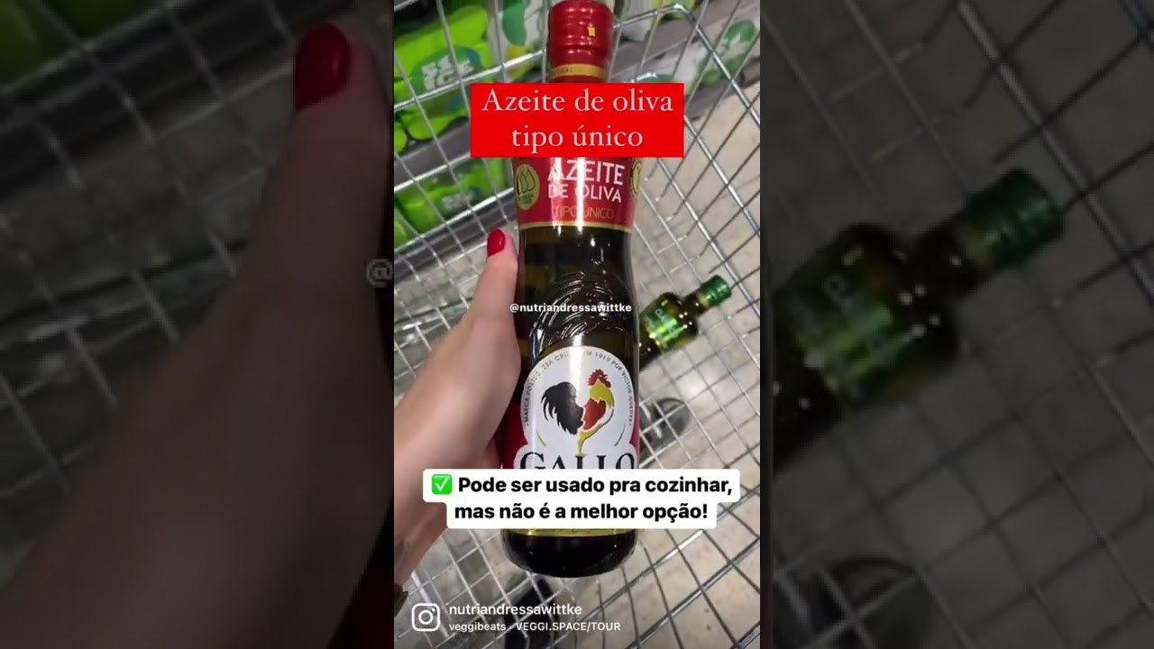 Qual é o melhor azeite pra cozinhar Tipo único ou azeite de oliva extra virgem