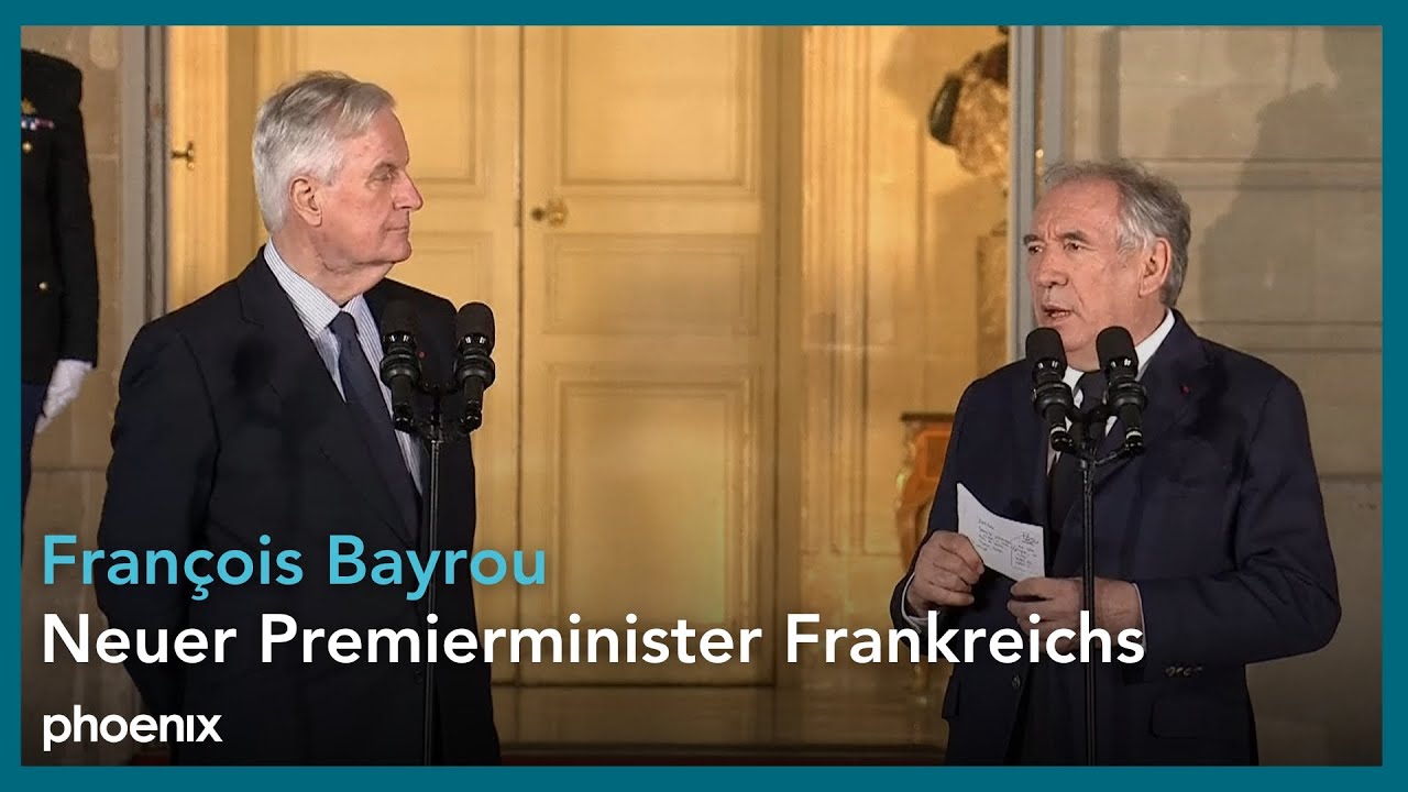 Rede von François Bayrou, neuer Premierminister Frankreichs, am 13.12.2024