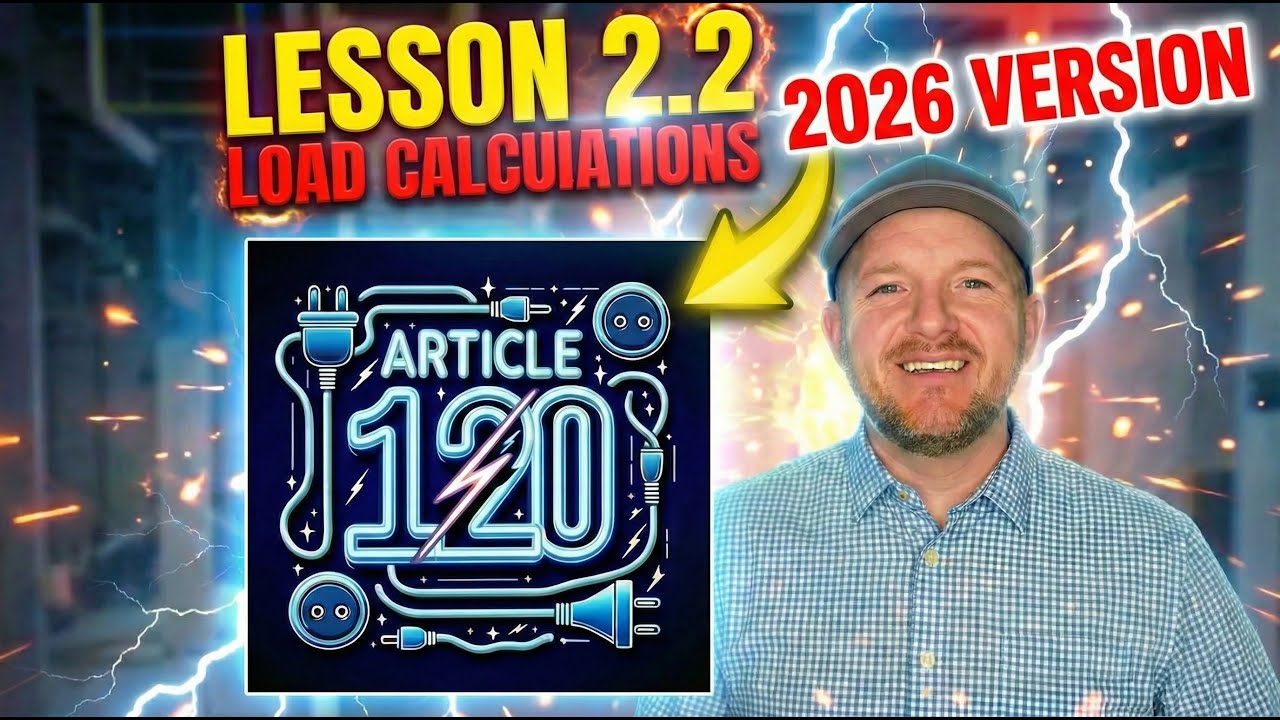 Lesson 2.2 (2026 Version) Article 120 2 VA Per Sq Ft Load Calculations Free Electrical Exam Prep