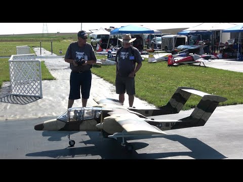 Pilot Jerry Barnes Flies The Hangar 9 OV-10 Bronco On Saturday, July 22, 2023
