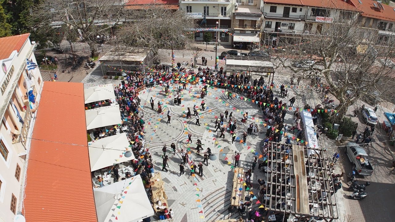 Τα Κούλουμα στο Καρπενήσι, από ψηλά - Εναέρια πλάνα με drone (18.3.24)