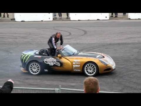 Santa Pod - Terry Grant stunt driver - 4th June 2012