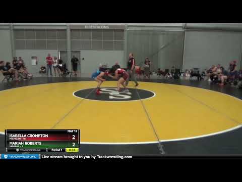 105 Lbs Round 3 (6 Team) - Isabella Crompton, Michigan Vs Mariah Roberts, Virginia 8785
