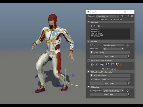 Maya 2018: Quick Rig