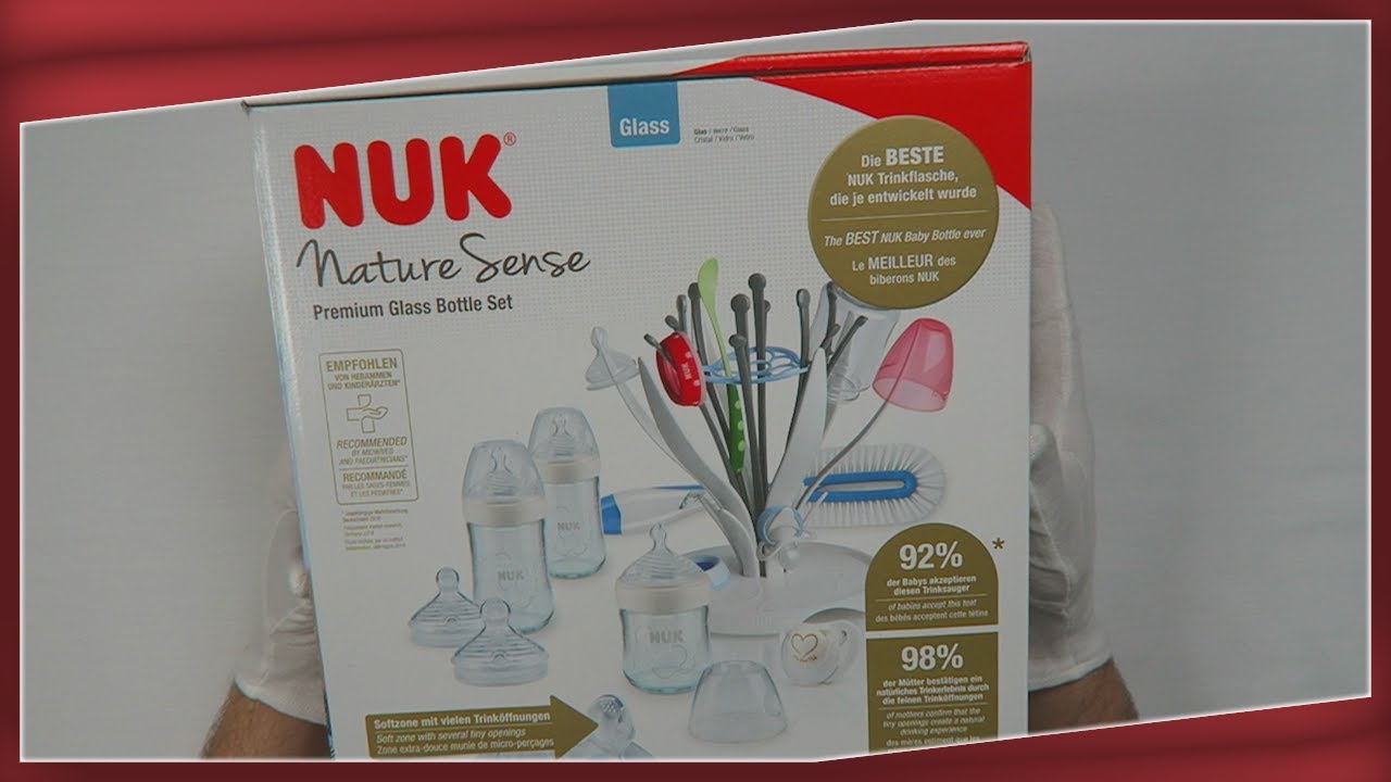 NUK Kit Biberons En Verre Nature - Présentation