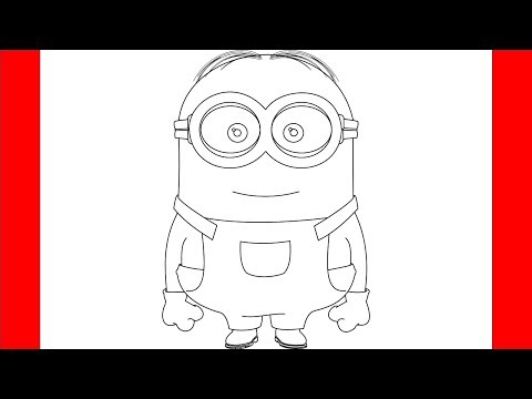 How to draw Bob minion - Step by Step Drawing - YouTube