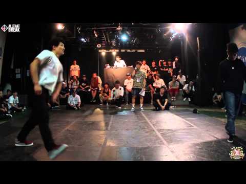 NOODLE v ZOOT / Bboy Top 16 / UK B-Boy Champs 2014 Korea / Allthatbreak.com
