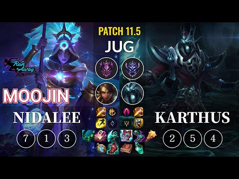 RNW Moojin Nidalee vs Karthus Jungle - KR Patch 11.5