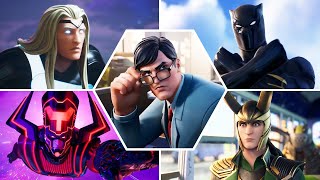 Fortnite All Marvel and DC Crossover Trailers and Cutscenes (Season 1 - 17)