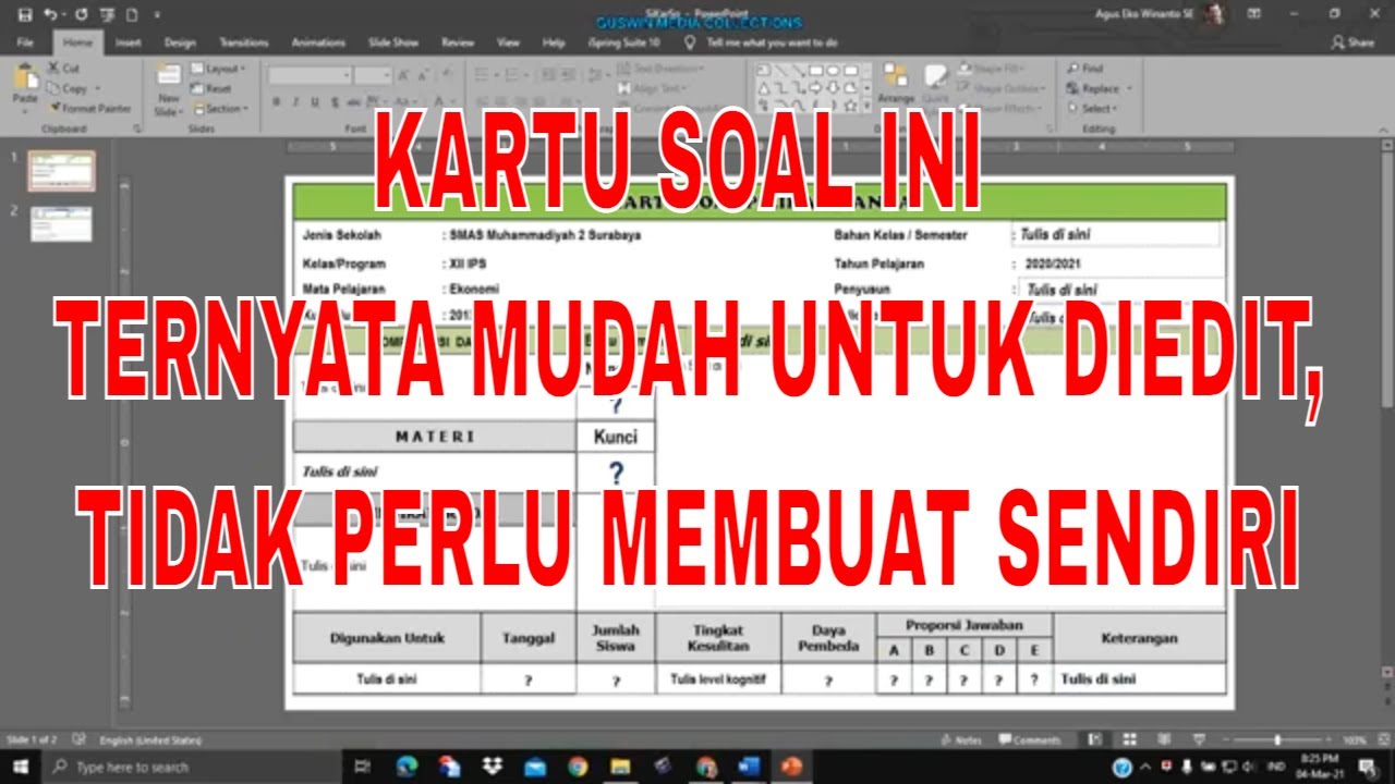 THIS QUESTION CARD IS TURNED OUT TO BE EASY TO EDIT, NO NEED TO MAKE IT YOURSELF