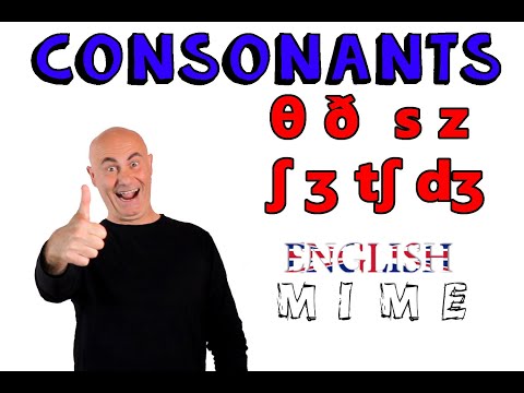 English Mime - Pronunciation 05 / Consonant pairs θ ð  s z  ʃ ʒ tʃ dʒ