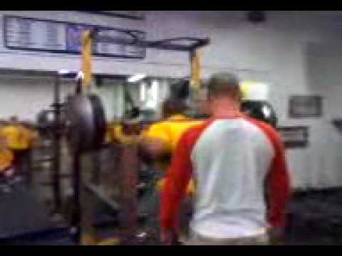 Caleb White Breaking the Tri-Center Squat Record