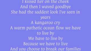Blue October - Kangaroo Cry lyrics (Official NCIS Soundtrack)