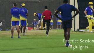 Dhoni sixes | Practice session| Highlights | CSK Fans gone MAD | 2018