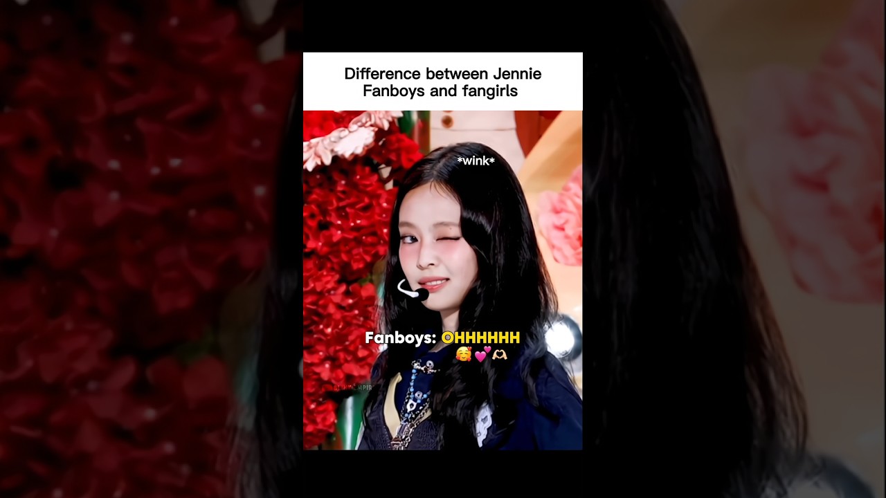 Jennie being Fangirls idol 💅🏻 #blackpink #kpop #youtube #trending #shorts #viral #edit #jennie