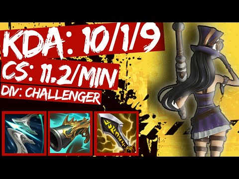 Caitlyn ADC vs Xayah s11 (KDA: 10/1/9:)! FULL GAME REPLAY - Challenger!