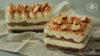 달고나 티라미수 만들기 : Dalgona (Korean Sugar Candy) Tiramisu Recipe | Cooking tree