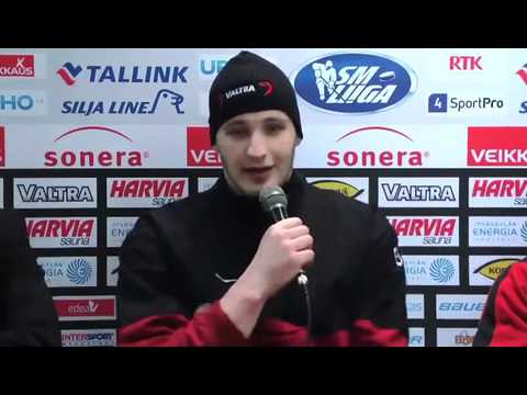 Jyp - Kärpät lehdistötilaisuuden pelaajahaastattelut 18.1.2011 Virtanen - Pihlström