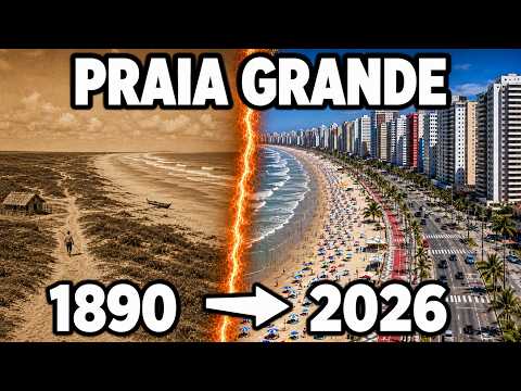 A História de Praia Grande (1890–2026) — Como um Litoral Vazio Virou Cidade de 350 Mil Habitantes