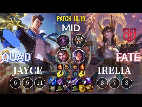 DRX Quad Jayce vs SB FATE Irelia Mid - KR Patch 10.19