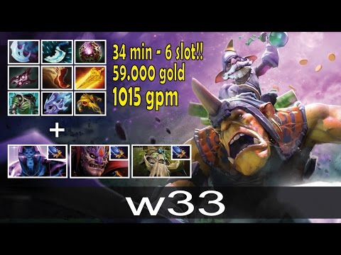 DC.w33 Alchemist / 1015 gpm / 59k gold / 34 min 6 slot / 3 aganim for team