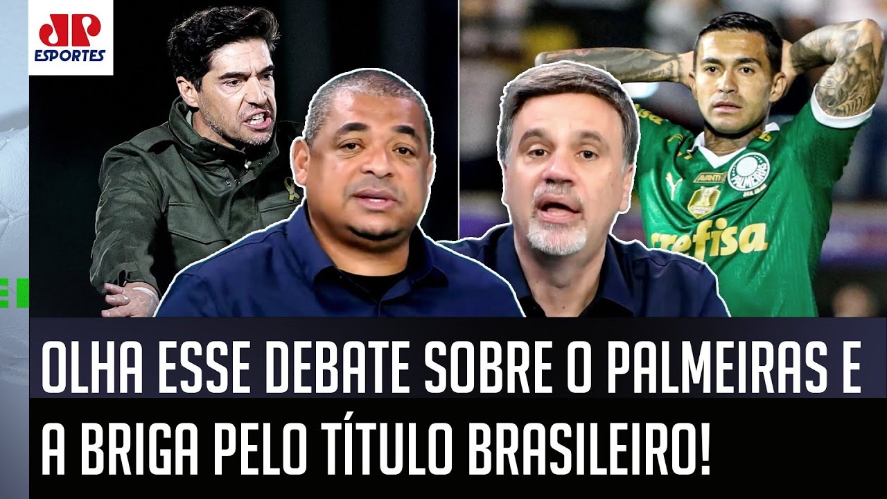 "É SÉRIO! EU NÃO ACHO, NÃO! Cara, o Palmeiras pra mim..." OLHA esse DEBATE sobre a BRIGA pelo TÍTULO