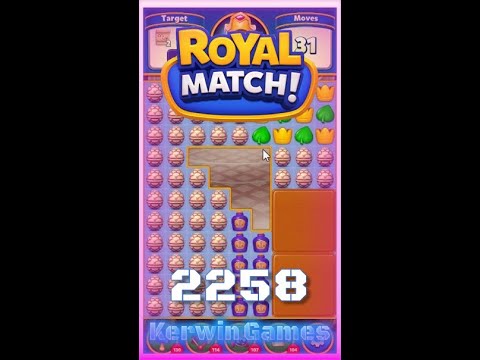 Royal Match Level 2258 - No Boosters Gameplay