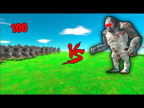 King Khung VS King Kong in animal revolt battle simulator