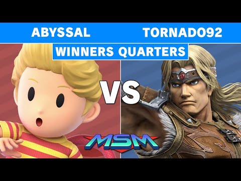 MSM Online 4 - Abyssal (Lucas) Vs Tornado92 (Simon) WInners Quarters - Smash Ultimate