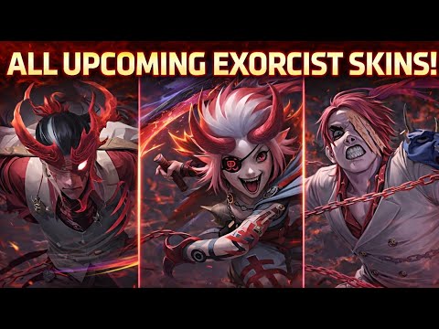 ALL UPCOMING EXORCIST SKINS! SABER, RUBY & PHOVEUS FULL SHOWCASE! (UNFINISHED)