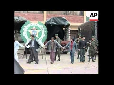 Six alleged rebels are captured, accused of training FARC operatives