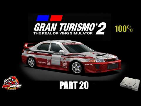 Gran Turismo 2 PS1 – Part 20 | Dirt Events Begin | Mitsubishi Lancer Evo V Rally Car '98