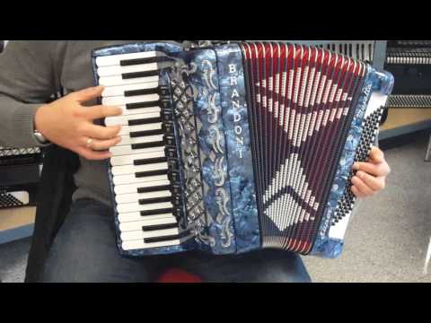Klangprobe Akkordeon Brandoni Mod.68 super Musette