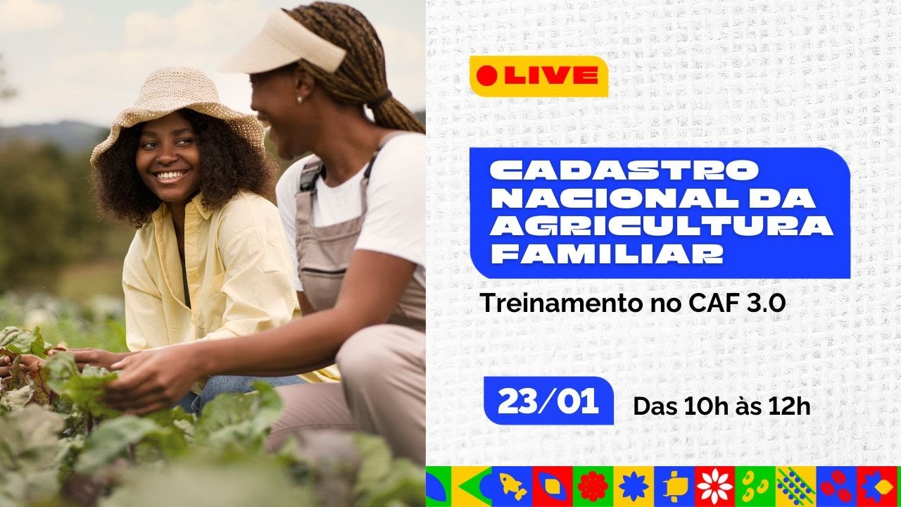 Cadastro Nacional da Agricultura Familiar -  Treinamento no CAF 3.0