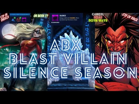 ABX BLAST VILLAIN SILENCE  SEASON META - MOONSTONE, MEPHISTO OR TAG TEAM ? | Marvel Future Fight