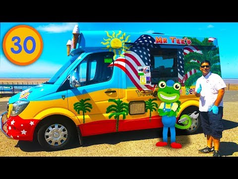 Gecko and Mr Tee's Ice Cream Truck | Gecko's Real Vehicles | Ice Cream Truck For Children