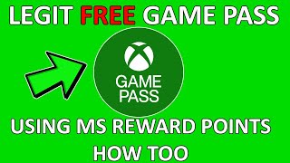 HOW TO GET GAMEPASS FOR FREE WITH MICROSOFT REWARD POINTS