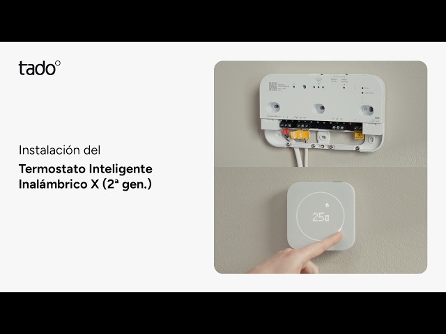 Termostato Inteligente Tado X 2ª Gen. Kit de Inicio Inalámbrico para Calefacción video
