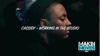 Cassidy Working On Project In Ruff Ryders studio