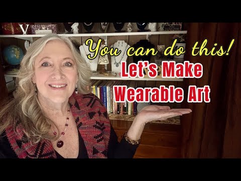 DIY Make Upcycled WEARABLE ART Jewelry Making Necklace Earrings