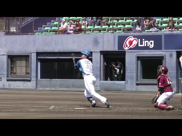 【ファーム】ファイターズ・柴田獅子 走者一掃のタイムリー2ベースヒット!! 2025年7月30日 北海道日本ハムファイターズ 対 東北楽天ゴールデンイーグルス