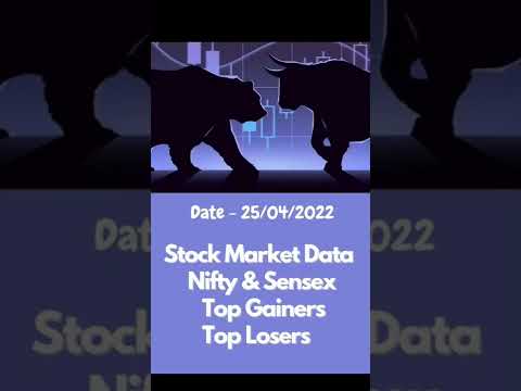 Stock Market Data - 25/04/2022 | Top Gainers and Top Losers Today | Share Market News