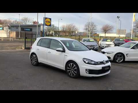 white Volkswagen Golf 2.0 TDI GTD 5dr