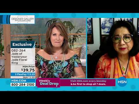 Jade of Yesteryear Sterling Silver Jade and Gemstone Flo...