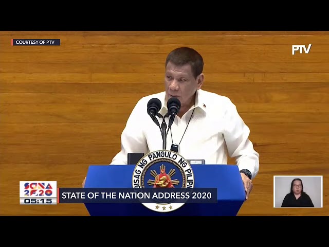 LIST: 21 priority bills of Duterte in SONA 2020