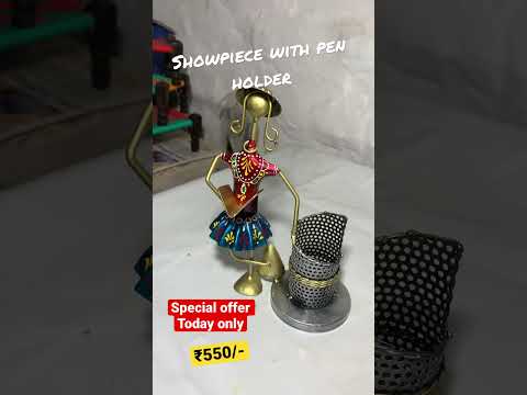 Multicolored Metal Ganesh Pen Stand/Card Holder