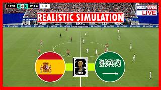 Spain vs Saudi Arabia | World Cup 2026 | eFootball PES 2021 Simulation