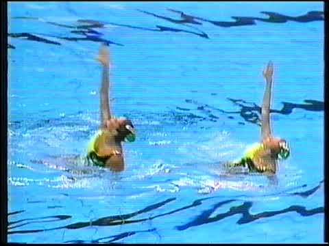Artistic Swimming 1988-OG-Seoul (KOR) : Duet Edith Boss - Karin Singer (SUI)