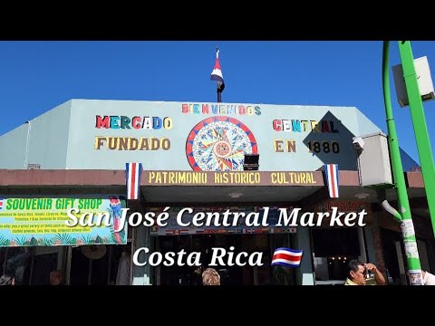 San Jose Central Market Walking Tour | COSTA RICA 🇨🇷 [4K] | 2023