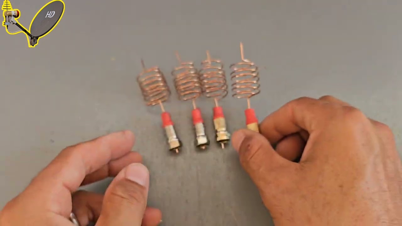 How to make a powerful TNT terrestrial TV antenna using a four-pin switch